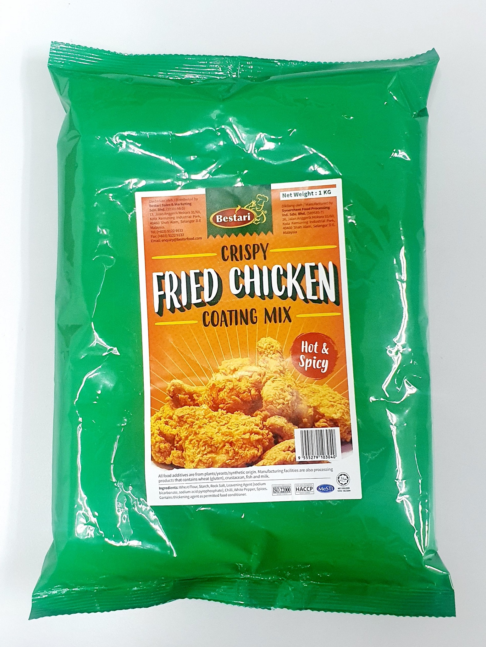 BESTARI HORECA Pack Crispy Fried Chicken Coating Mix Hot & Spicy Flavour